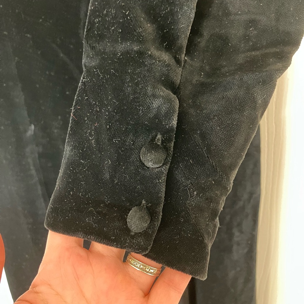 Vintage Laura Ashley Classic Black Long Sleeve Dress - Picture 5 of 15
